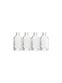 Essential Elegance: Set of 4 Diffuser Boston Round Style Glass Bottles (85ml) Perfect for Storing and Showcasing Your Favorite Essential Oils