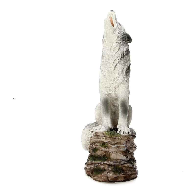 HOSLEY®  Resin Smoking Wolf Incense Cone Holder,  12 inches High each