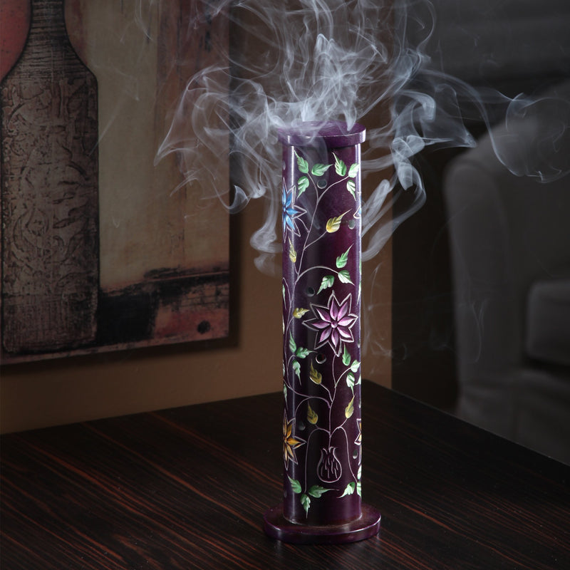 Aromatherapy Hosley's 10.75" High Soapstone Tower Incense Holder. Ideal for Aromatherapy, Zen, Spa, Vastu, Reiki Chakra Settings. O4