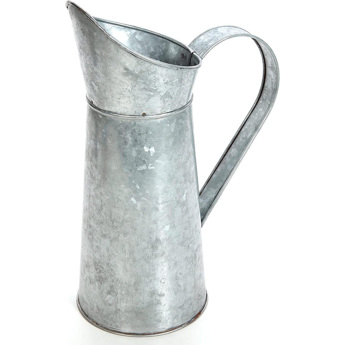 HOSLEY® Iron Galvanized Pitcher , 14 inches High