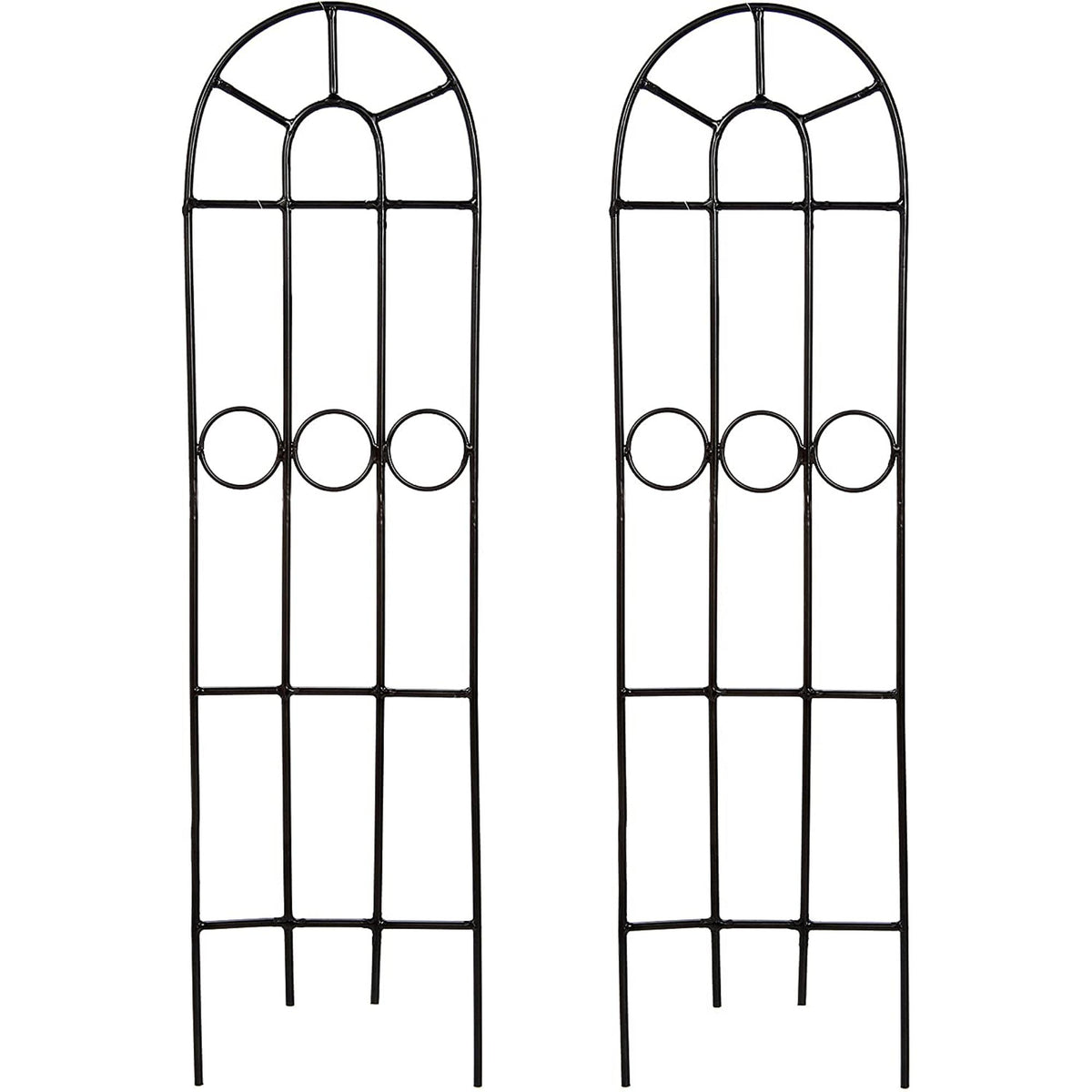 HOSLEY®  Iron Classic Trellis, Set of 2, 27 inches High each