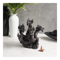 HOSLEY®  Resin Smoking Dragon Incense Cone Holder,  Set of 2, 8.5 inches High each