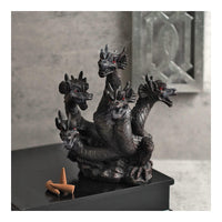 HOSLEY®  Resin Smoking Dragon Incense Cone Holder,  8.5 inches High each