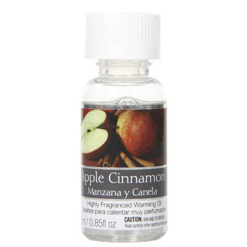 Premium Grade Concentrated Apple Cinnamon Scented Warming Oil for Aromatherapy Meditation, Yoga, Spa Highly Scented Fragrance Oils for Home 25 ml Bottles (Pack of 6)