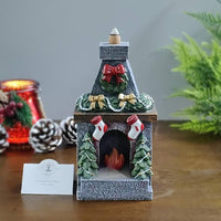 Christmas Fireplace Incense Cone Holder | Apple Cinnamon