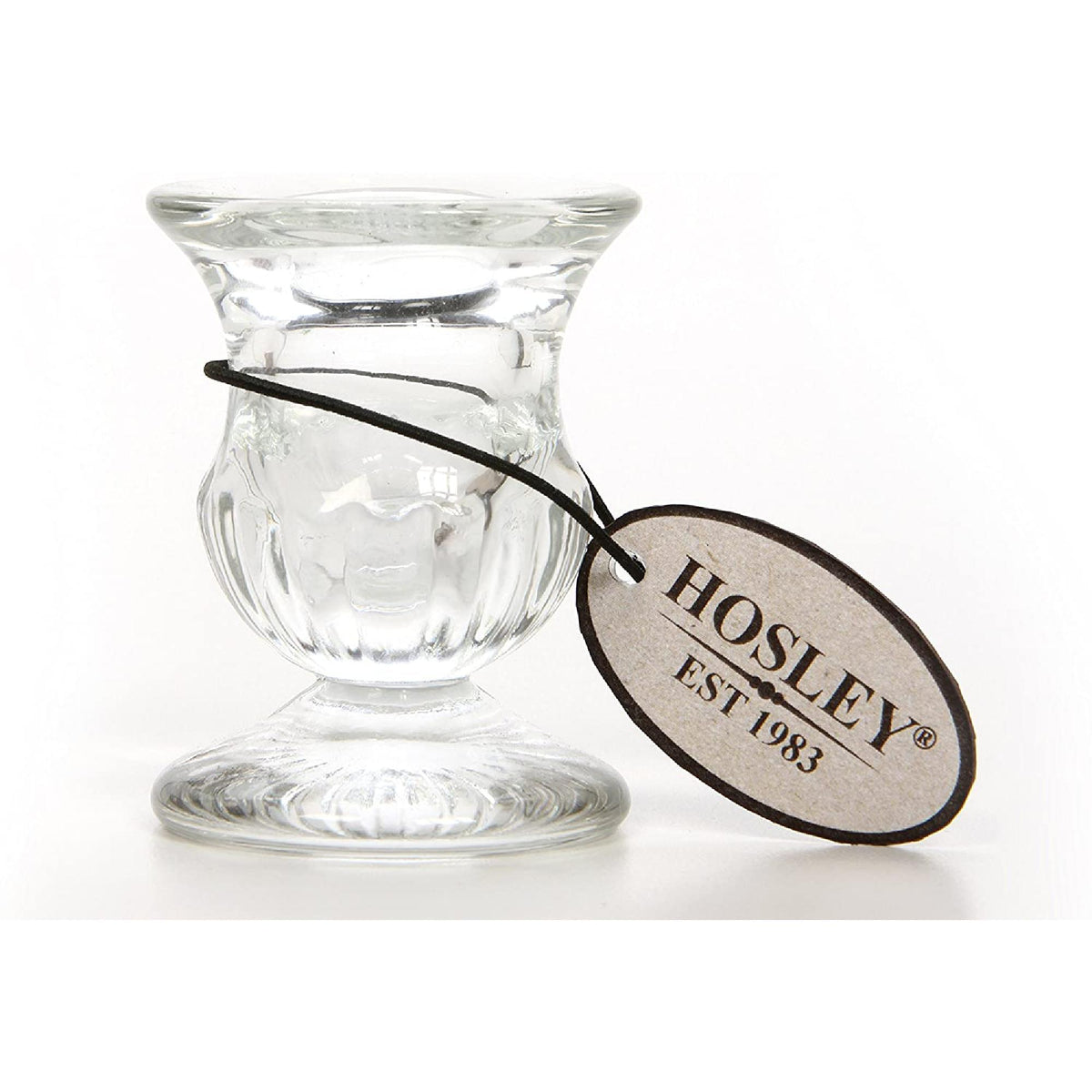 HOSLEY® Glass Taper Candle Holders, Set of 12, 2.5 Inches High
