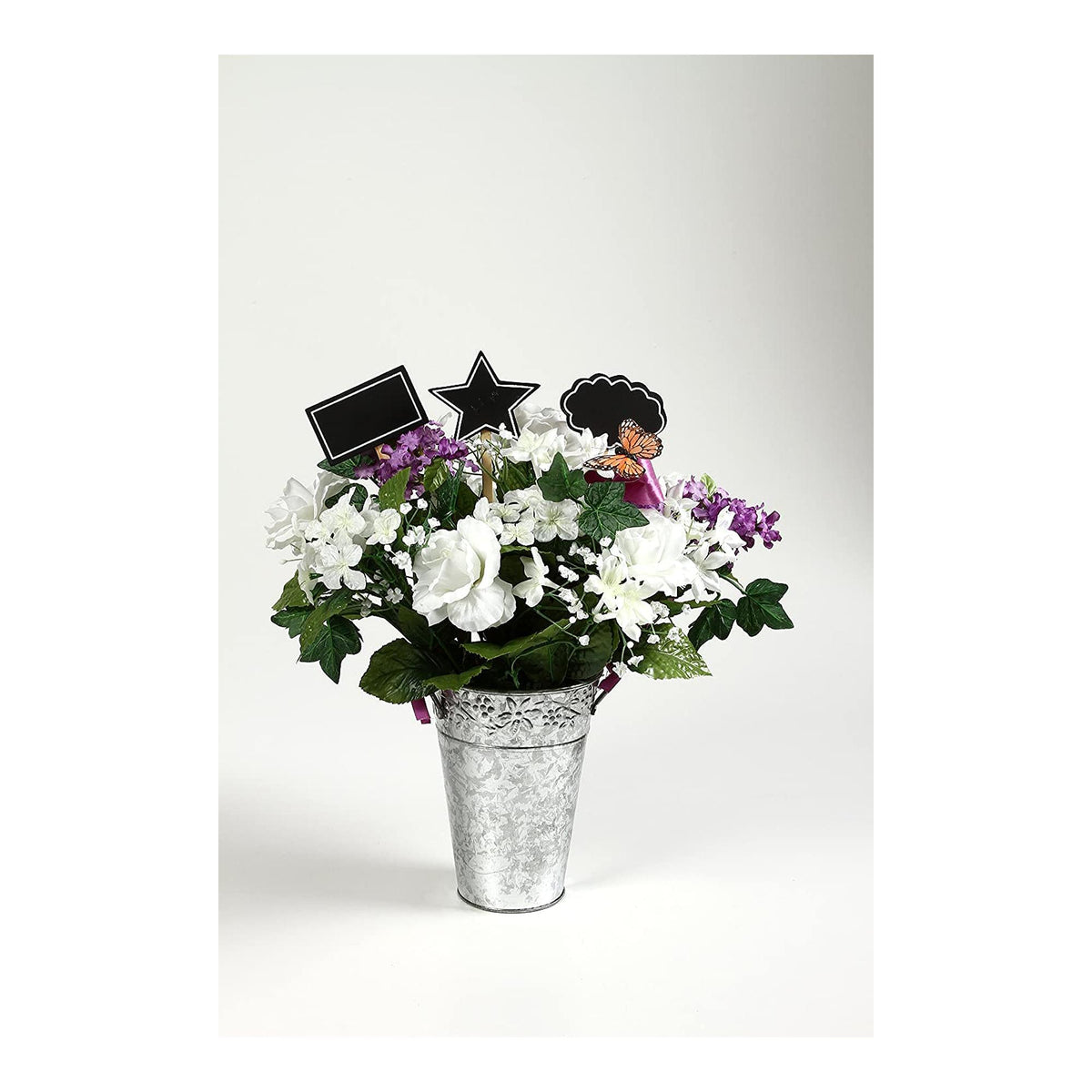 HOSLEY®  Wood Blackboard Floral Picks, Set of 12, 9.7 inches High each