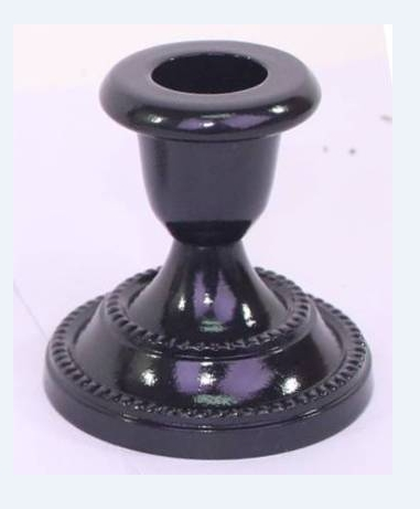 Black Taper Candle Holder 2.75 Inch High Set of 6. Ideal Gift for Wedding Party Special Occasion or as a Candle Holder. W1