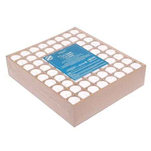 Set of 144 Unscented White Votive Candles