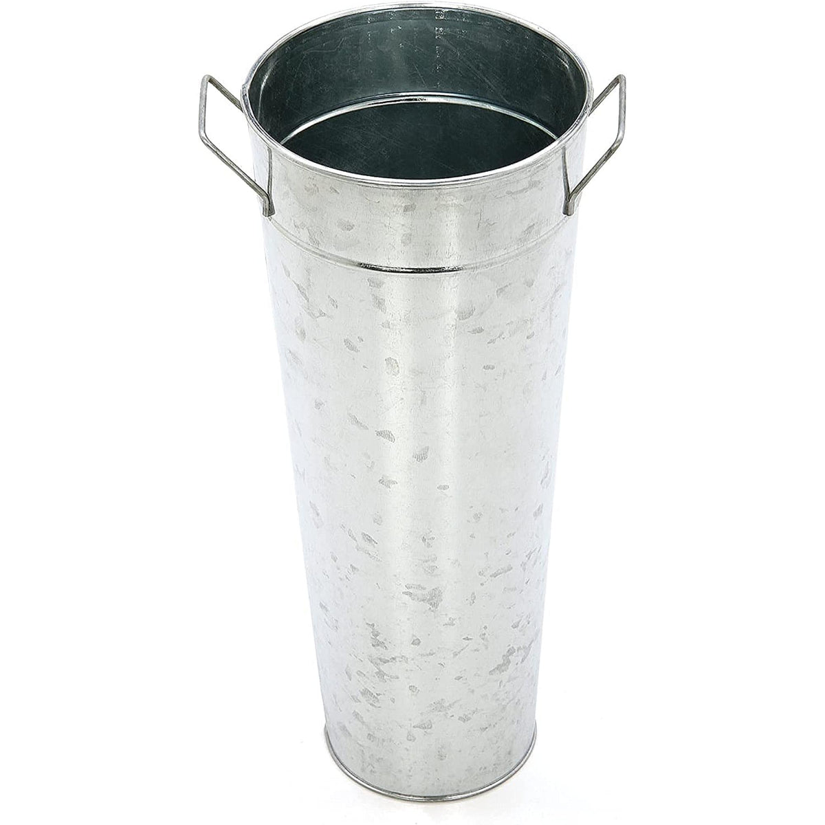 HOSLEY® Iron Galvanized Vase, Set of 3 , 15 inches High each