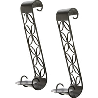 HOSLEY® Iron Wall Sconces,  Black Color, Set of 2,  14 inches High