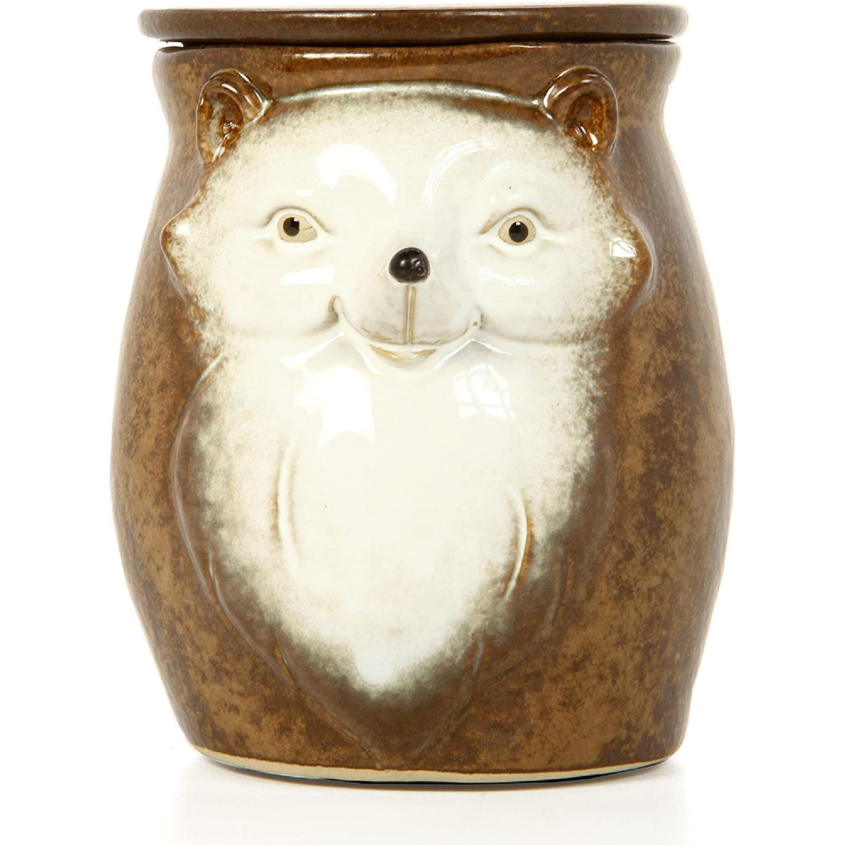 HOSLEY® Ceramic Woodland Animal Electric Candle Warmer , Brown Wolf