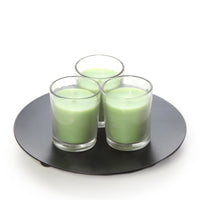HOSLEY®  Glass Filled Fresh Bamboo Fragrance Votive Candles, Set of 8