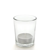 HOSLEY®  Clear Glass Tea Light Holder, Set of 24