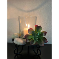 HOSLEY®  Clear Glass Votive Candle Holders, Set of 4, 3.8 inches High each