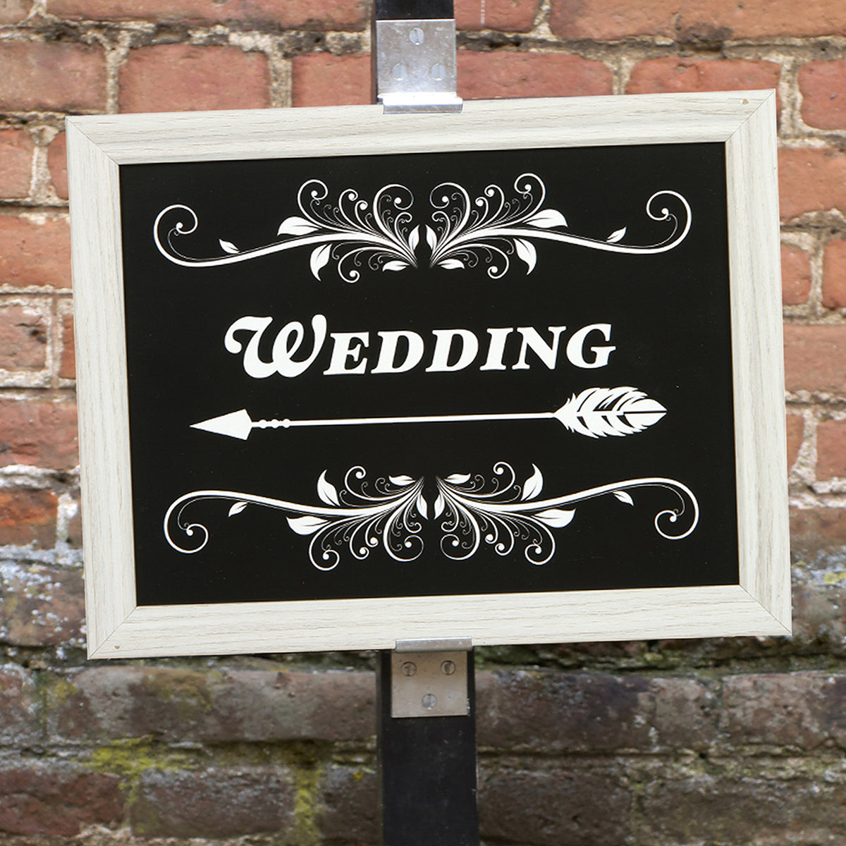 HOSLEY®  Wood Farmhouse Wedding Signage, 11.5 inches Long