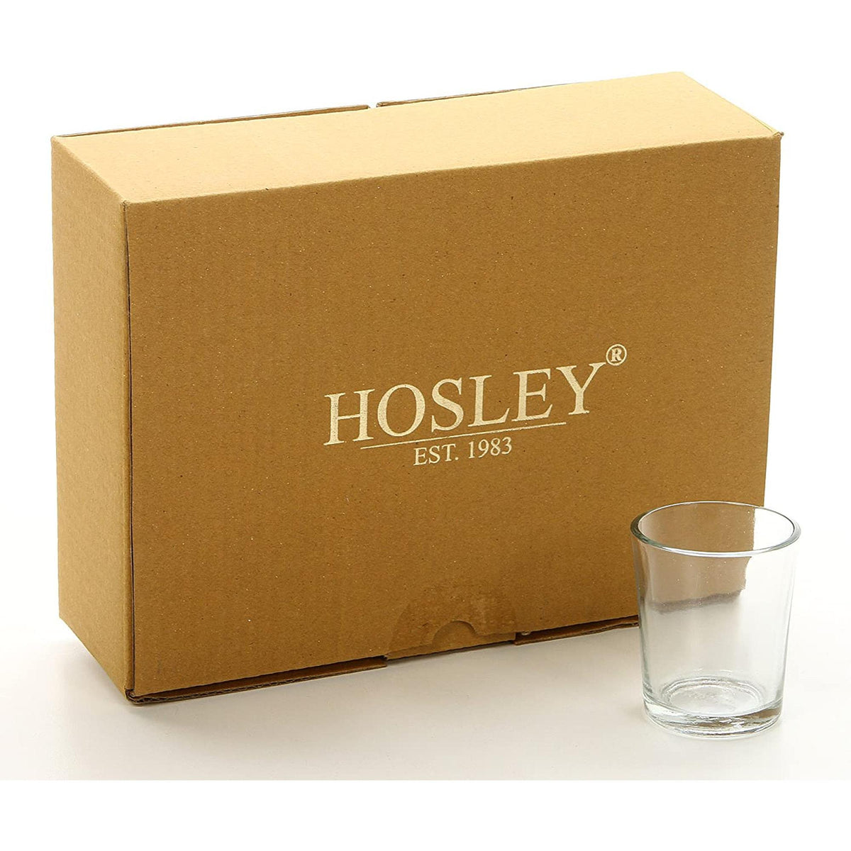 HOSLEY® Glass Clear Votive / Tealight Holders, Set of 12