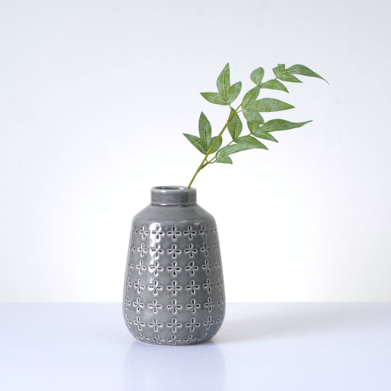 Grey Ceramic Vase | Set of 2