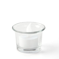 HOSLEY®  Clear Glass Tea Light Holders,  Oyster Cup Style, Set of 12, 2.5 inches Diameter each