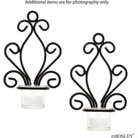 HOSLEY®  Iron Wall  Sconces, Set of 2 , 7.68 Inches High