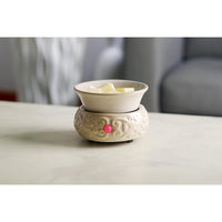 HOSLEY® Ceramic Electric Wax Warmer, Cream Glazed