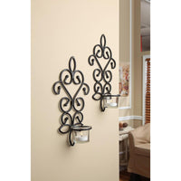 HOSLEY® Iron Wall Sconces,  Set of 2, 10.6 Inches High