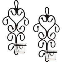 HOSLEY® Iron Wall Sconces,  Set of 2, 10.6 Inches High