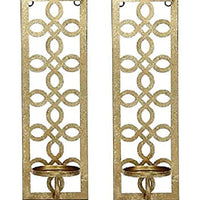 HOSLEY®Metal Wall Sconce, Set of 2, 16.5 Inches High