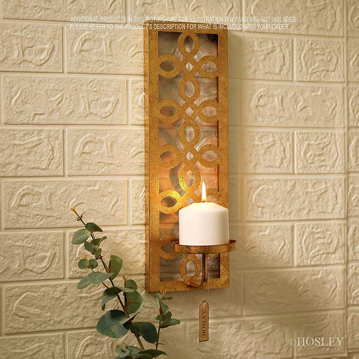 HOSLEY®Metal Wall Sconce, Set of 2, 16.5 Inches High