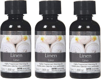 Premium Premium Linen Highly Scented Warming Oils for Aromatherapy Meditation, Yoga, Spa Highly Scented Fragrance Oils for Home 55 ml Bottles Pack of 3