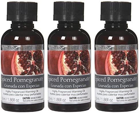 Spiced Pomegranate Warming Oils Set of 5,55ml each for Aromatherapy & Home Fragrance