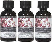 Set of 3, 55 ml Japanese Cherry Blossoms Fragrance Warming Oils. Ideal Gift for Weddings, Spa, Meditation Settings. P1