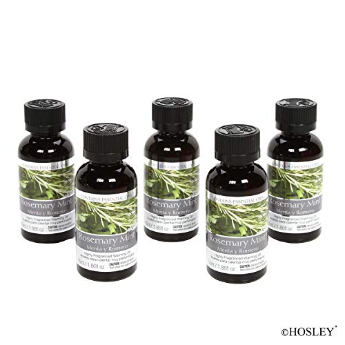 Set of 3, 55 ml Rosemary Mint Fragrance Warming Oils. Ideal Gift for Weddings, Spa, Meditation Settings. P1