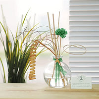 Set of 4 Glass Diffuser Bottles with Reeds NO Oil Included. Ideal Gift for Weddings, Spa, Reiki, Meditation, Bathroom. W5