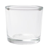 Glass Clear Chunky Candle Holders, Set of 24, 2.4inches High each