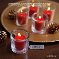 Glass Clear Chunky Candle Holders, Set of 24, 2.4inches High each