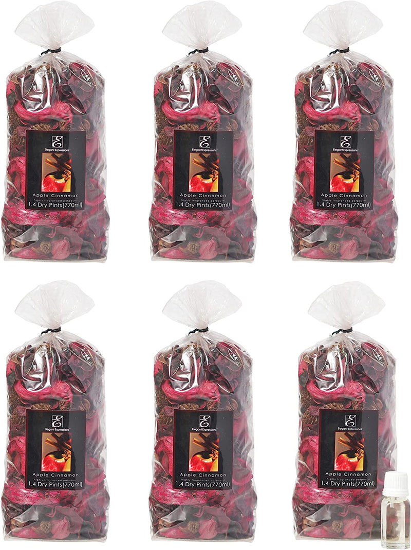 Christmas Potpourri Bags Apple Cinnamon Scented Potpourri Bowl Filler Delight 4 oz Scented Potpourri with Bonus Fragrance Refresher Create a Cozy Ambiance