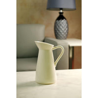 HOSLEY® Ceramic Pitcher Vase,   Cream Color, 10 inches Tall