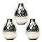 Metal Bud Vases Set,  Silver finish,  Set of 3,  4.5 inches High