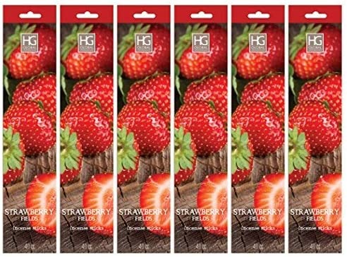 120 Pack of Strawberry Fragrance Incense Sticks Infused with Essential Oils Ideal for Home Spa Meditation and Aromatherapy W1