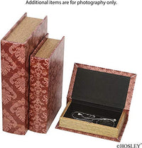 Memory Book Boxes, Red color, Set of 3,  12" 10", 8" High,  Value Pack 2 sets