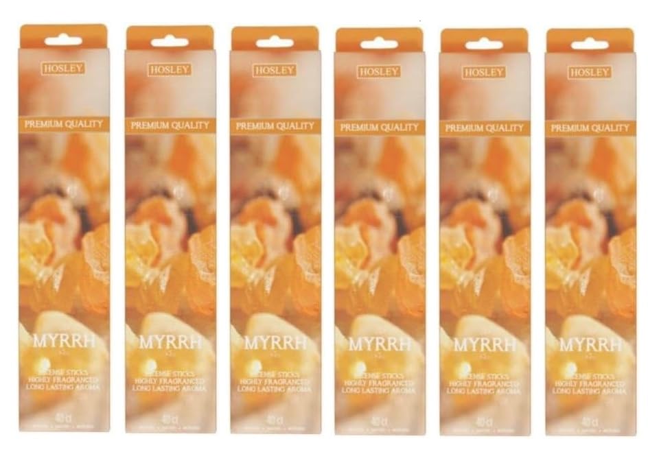 Myrrh Fragances Incense Sticks Essential Oils Infusion for Long-Lasting Aromatherapy Bliss Holistic Relaxation in Every Box Pack of 240 Incense Stick