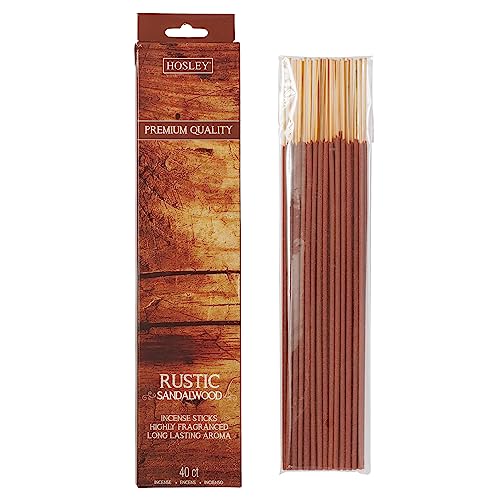 240 Pack of Rustic Sandalwood Fragrance Incense Stick Infused with Essential Oils. Ideal Gift for Wedding, Events, Aromatherapy, Spa, Reiki, Meditation, Bathroom Settings