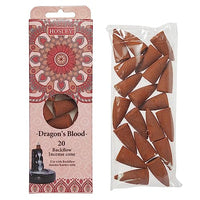 Dragon's Blood Fragrance Backflow Incense Cones Essential Oils Infusion for Long-Lasting Aromatherapy Bliss Holistic Relaxation in Every Box Pack of 120 Cones