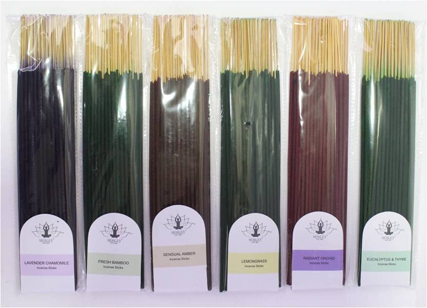 320 Assorted Incense Sticks with Holder Eucalyptus, Fresh Bamboo, Lavender, Myrth, Lavender Chamomile, Vanilla, Citrus, Dragon Blood Elevate Your Senses