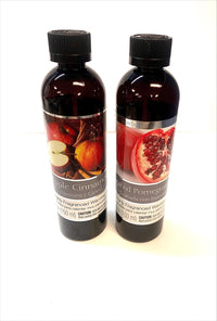 Set of 2 Assorted Fragrance Warming Oils 5oz Each-Spiced Pomegranate & Apple Cinnamon. Ideal for Spa Meditation Bathroom Wellness Gift