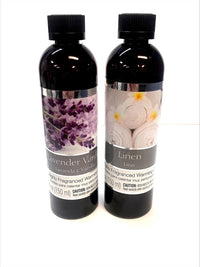 Set of 2 Assorted Fragrance Warming Oils 5oz Each-Lavender Vanilla & Linen. Ideal for Spa Meditation Bathroom Wellness Gift