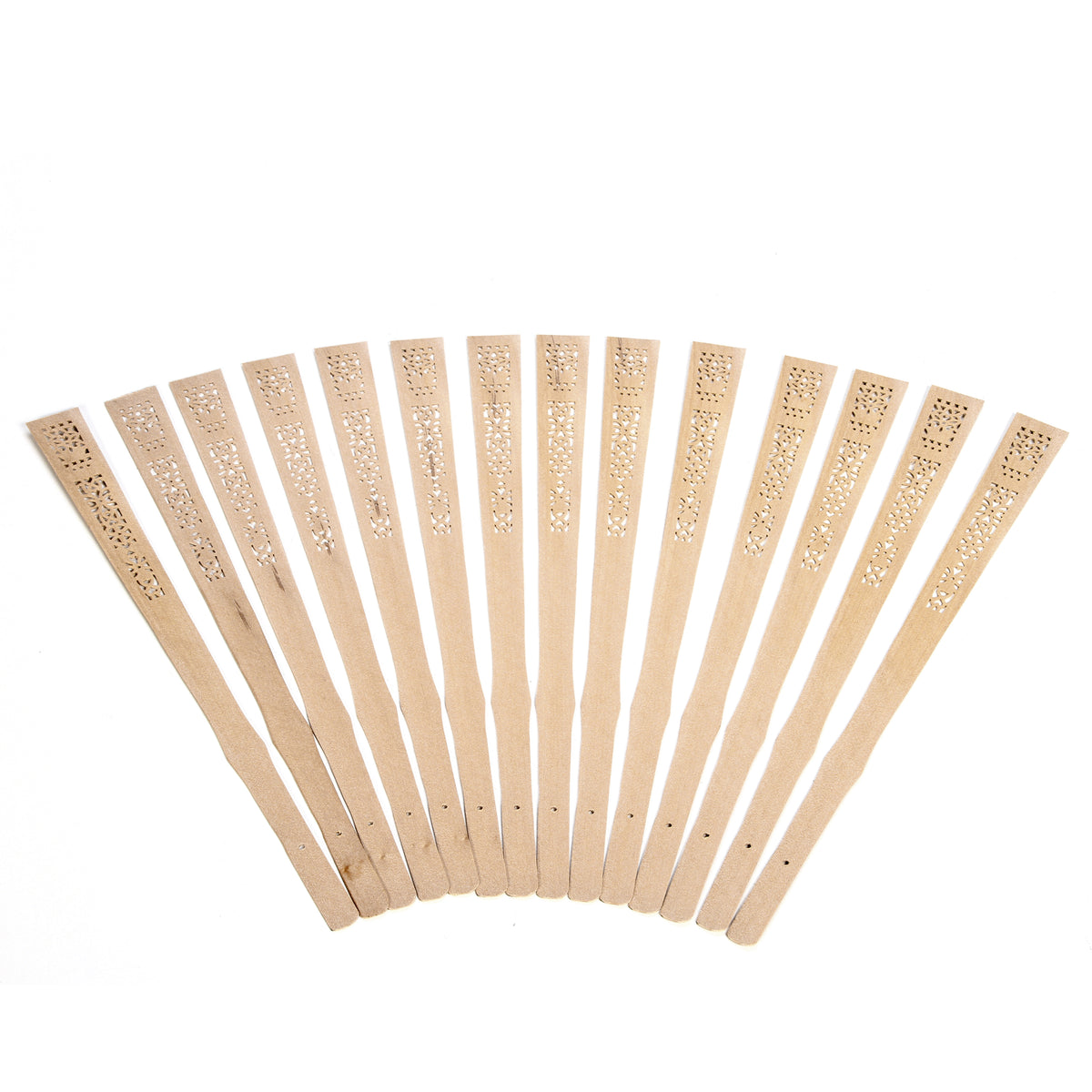 Diffuser Farmhouse Reed Sticks Hand Carved Fan Shape for Elegant Home Decor and Aromatherapy Enhancement Rustic Elegance for Great Ambiance 12.5 High Set of 4