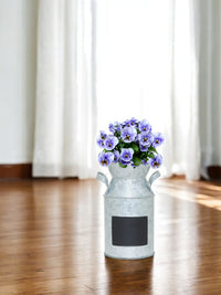 Set of 2 Metal Chalkboard Milk can Decorative Vase-7.25 High