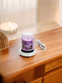 Electric Candle Warmer, White Color,  5.4 Inches Diameter